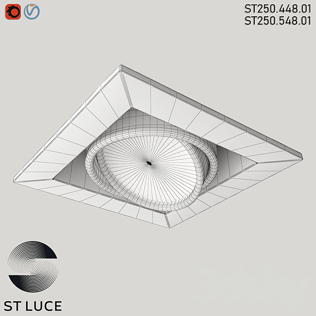 ST250.448.01 Built-in lamp OM 3DS Max Model - thumbnail 5