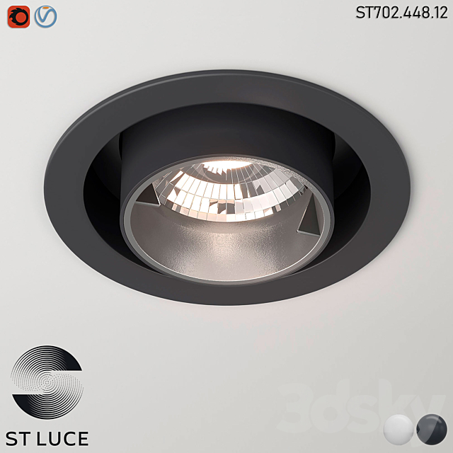 ST702.248.12 Int. White_Black LED OM 3DS Max Model - thumbnail 2