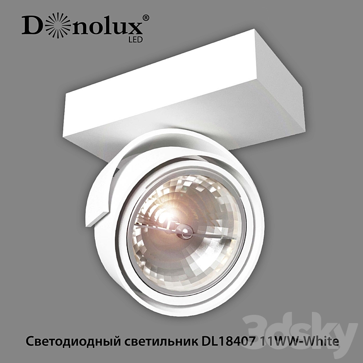 Type LED lamp DL18407 11WW-White 3DS Max - thumbnail 1