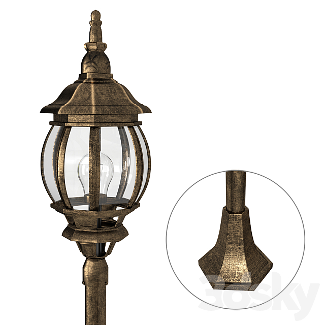 ARTE Lamp ATLANTA A1046PA-1BN OM 3DS Max Model - thumbnail 2