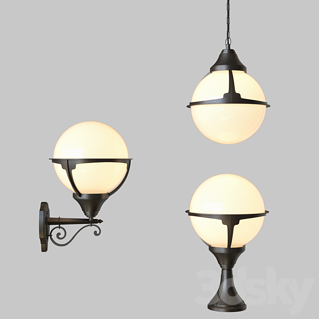 Arte lamp monaco 3ds Max - thumbnail 1