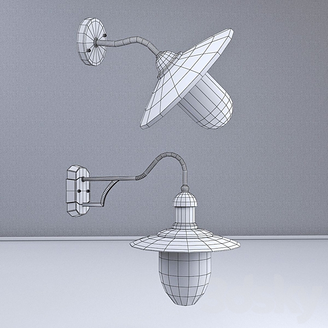 ARUBA. outdoor lighting. wall lamps from the company LUCIDE. Belgium. 3DSMax File - thumbnail 2