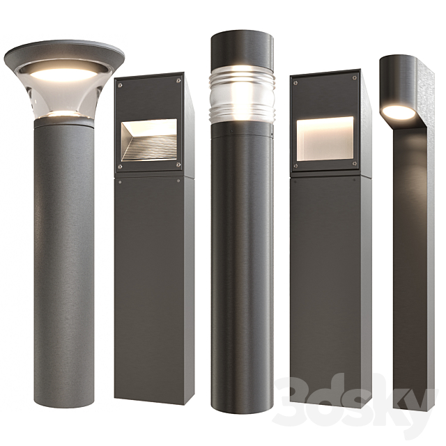 Bega bollard lights 3DSMax File - thumbnail 1