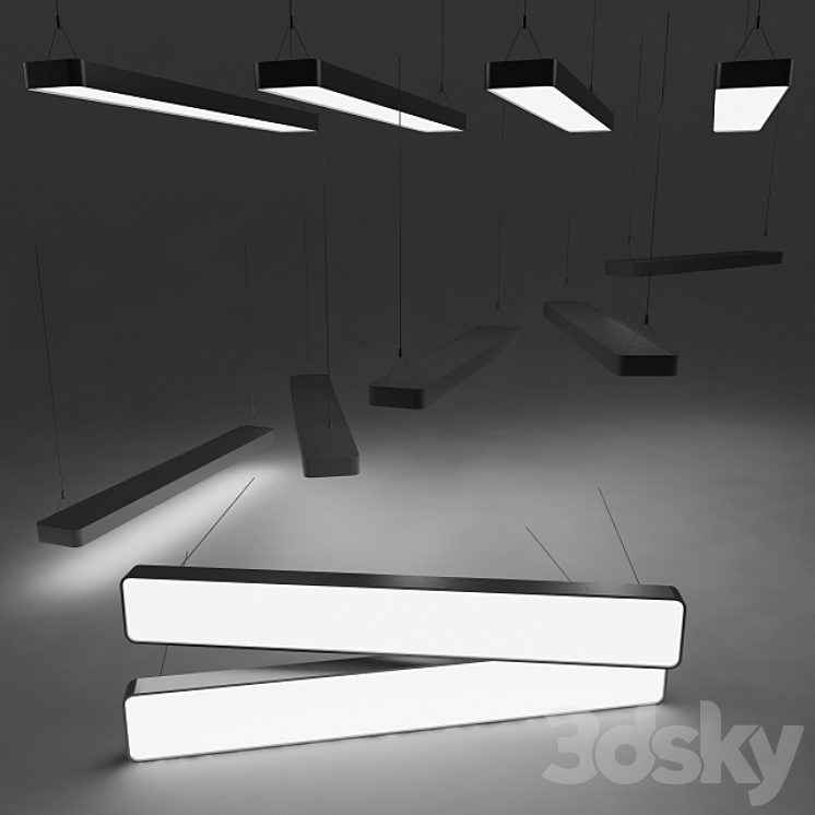 caleo-p1 lightnet light fixture 3DS Max - thumbnail 1