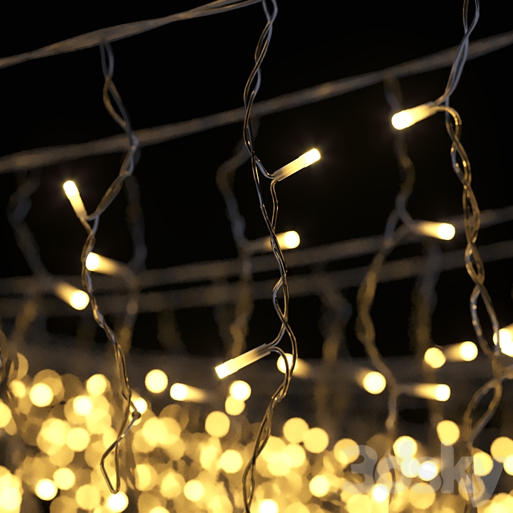 Editable garland fringe 3DS Max Model - thumbnail 2