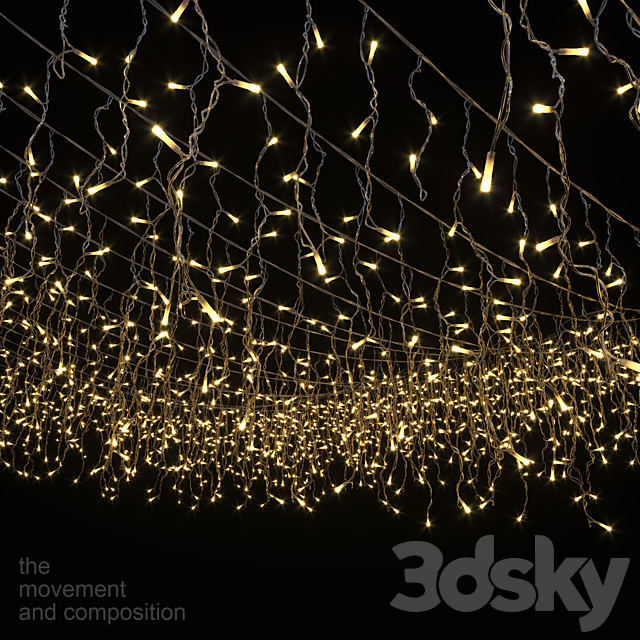 Editable garland fringe 3DSMax File - thumbnail 1