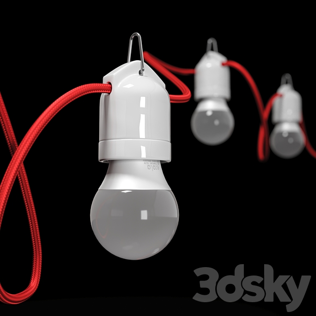 Editable garland red 3DSMax File - thumbnail 2