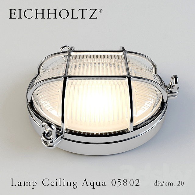 Eichholtz Lamp Ceiling Aqua 05802 3DSMax File - thumbnail 1