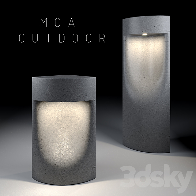 Garden lights company BOVER_collection MOAI 3ds Max - thumbnail 1