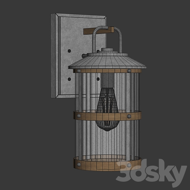 Hinkley Wall Mount Lantern _ Wall Mount Lantern 3DS Max Model - thumbnail 4