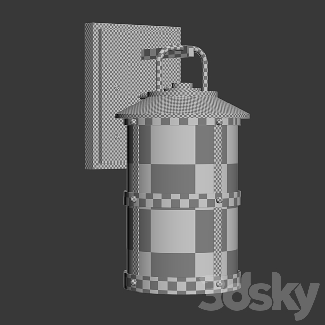 Hinkley Wall Mount Lantern _ Wall Mount Lantern 3DS Max Model - thumbnail 5