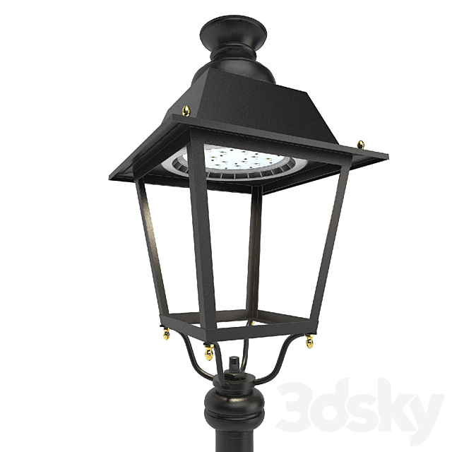 Lamppost SALVI VILLA OCHOCENTISTA LED 3ds Max - thumbnail 2