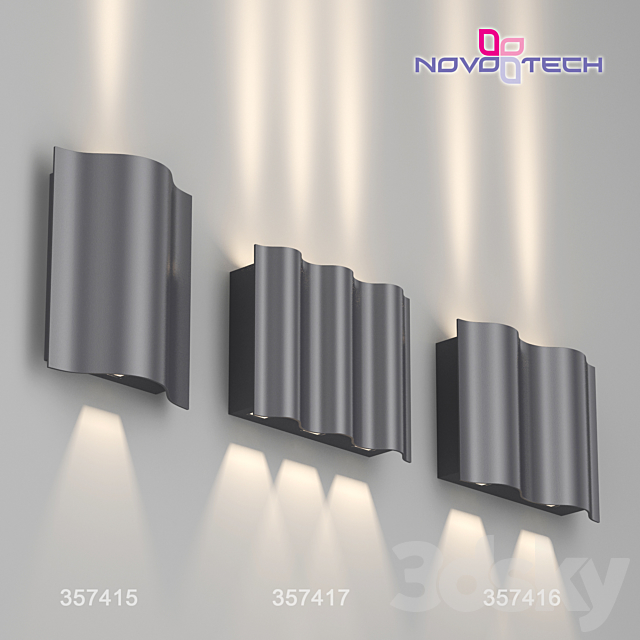 Landscaped LED Wall Lights 357415. 357416. 357417 KAIMAS 3DSMax File - thumbnail 1