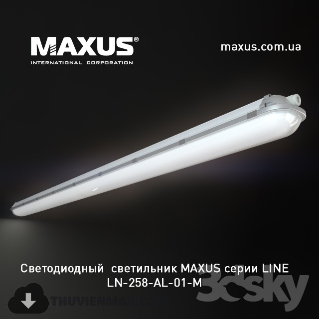 LED lamp LINE 258 AL 3DS Max - thumbnail 3