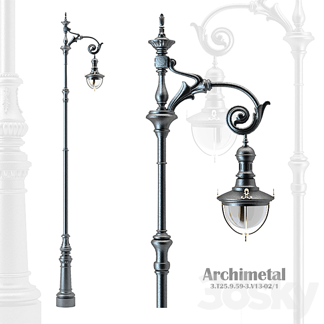 Lighting poles Archimetall 3DS Max Model - thumbnail 1