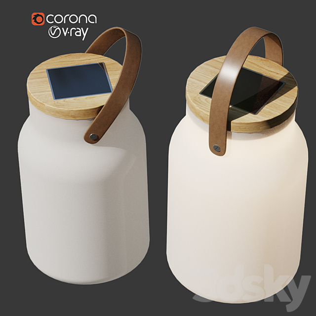 Milk Solar lamp Ethimo 3DSMax File - thumbnail 3