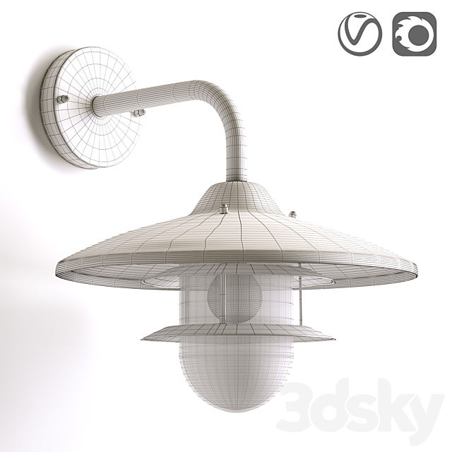 Noria outdoor _ bathroom luminaire 3ds Max - thumbnail 2