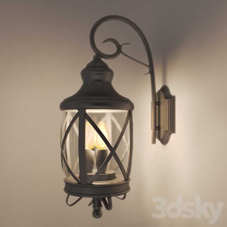 Outdoor wall lamp 3DS Max - thumbnail 1