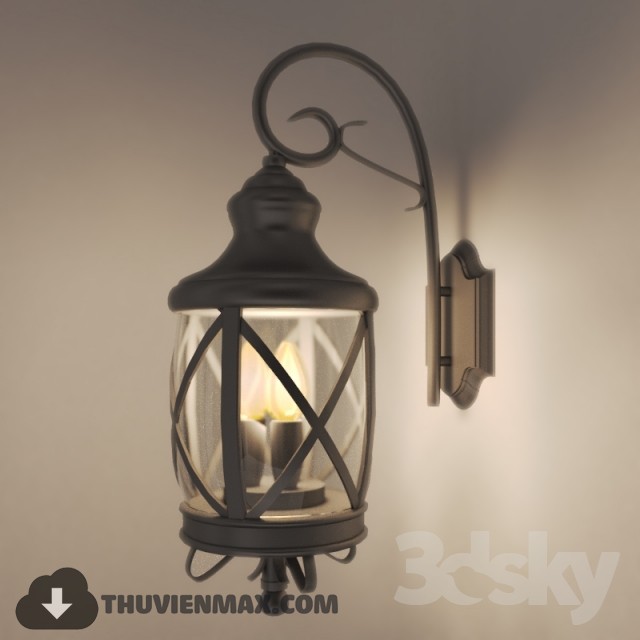 Outdoor wall lamp 3DS Max - thumbnail 3