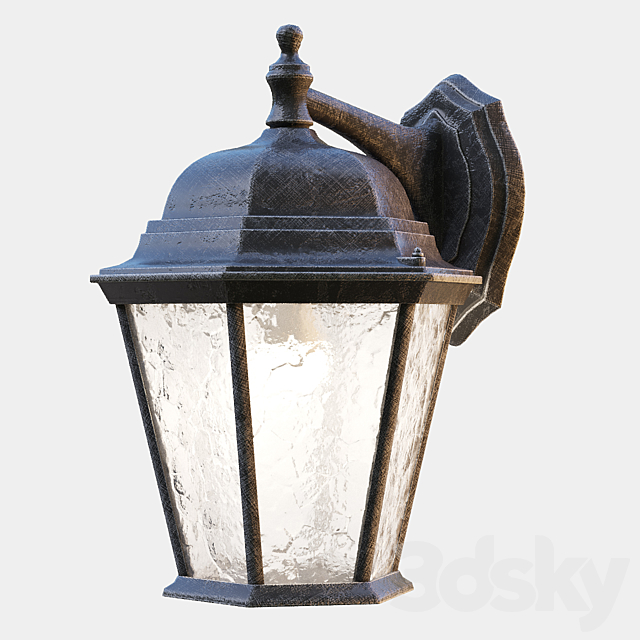 Outdoor Wall Light Arte Lamp Genova 3DS Max Model - thumbnail 2