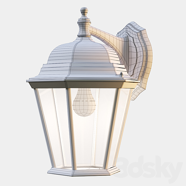 Outdoor Wall Light Arte Lamp Genova 3DS Max Model - thumbnail 3