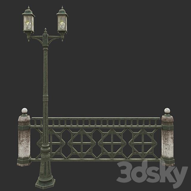 Park lantern # 3 3DSMax File - thumbnail 1