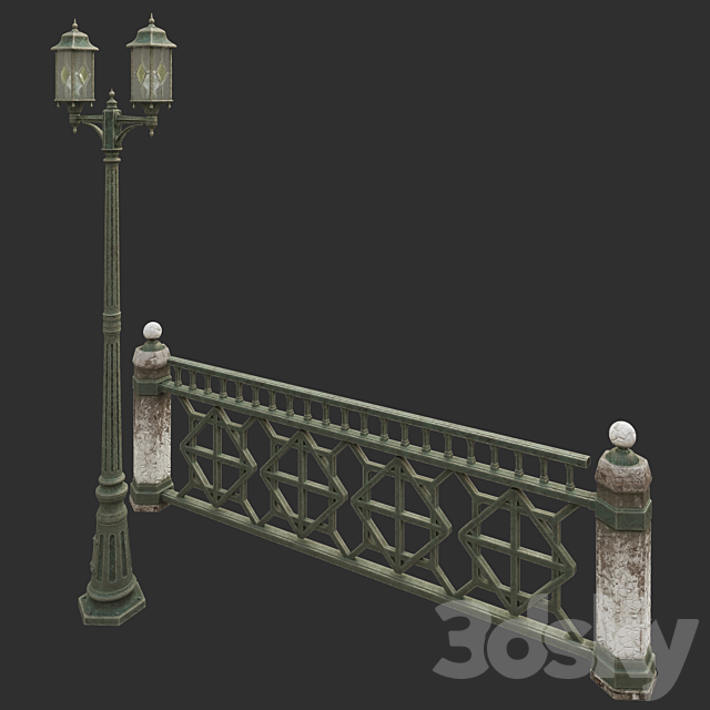 Park lantern # 3 3DSMax File - thumbnail 2