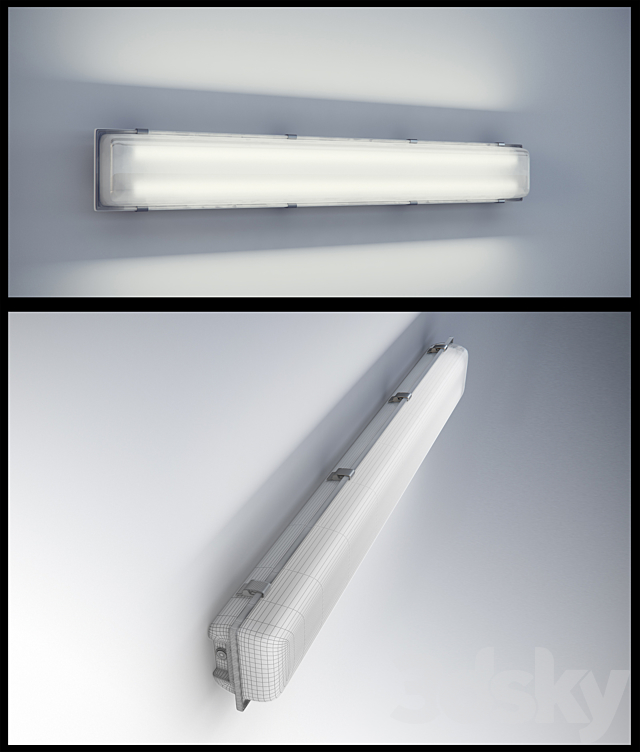 Parking lamp 3DS Max Model - thumbnail 1