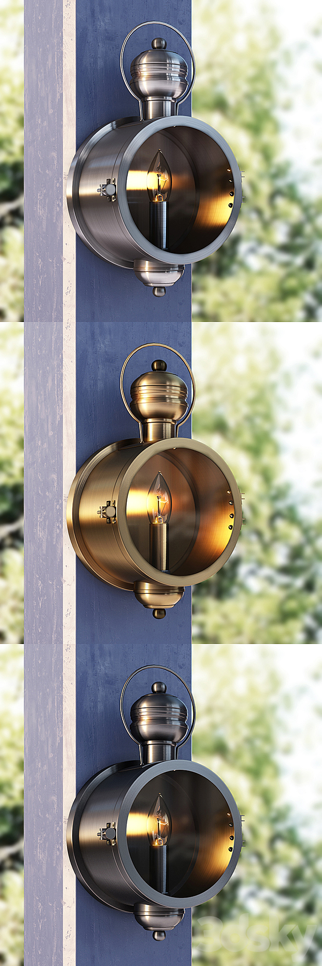 Pottery Barn _ Parthole indoor outdoor Sconce 3DSMax File - thumbnail 1