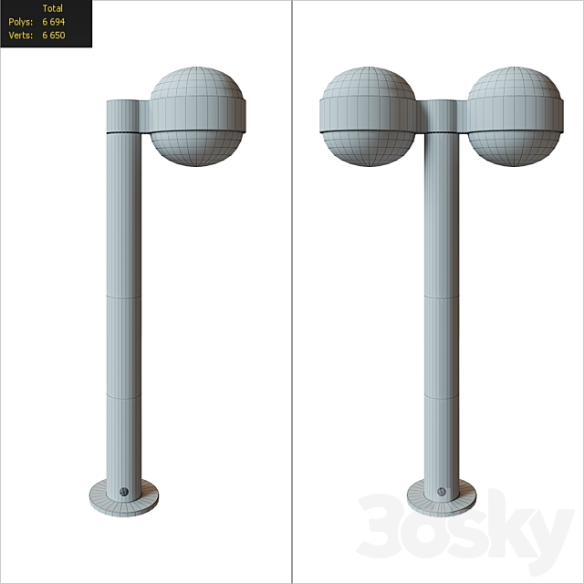 reals bollards from sonneman collection I 3DS Max Model - thumbnail 2