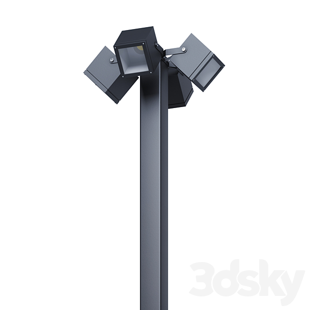 Set of outdoor spotlights H-6m 3ds Max - thumbnail 2