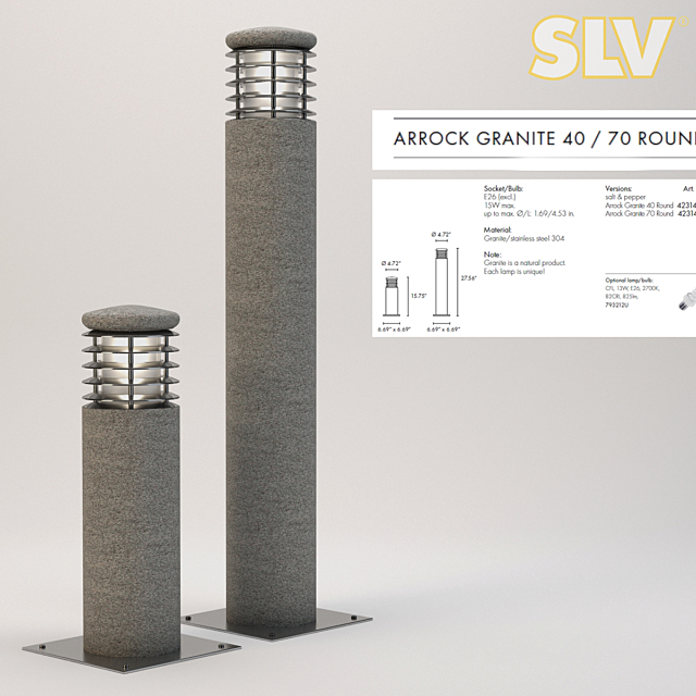 slv ARROK GRANITE ROUND 3ds Max - thumbnail 1