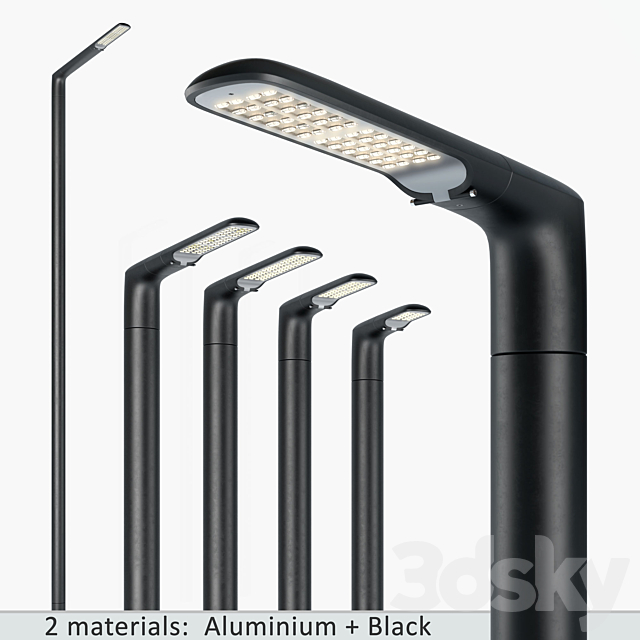 SNOP Streetlamps System Set-2 3DSMax File - thumbnail 1