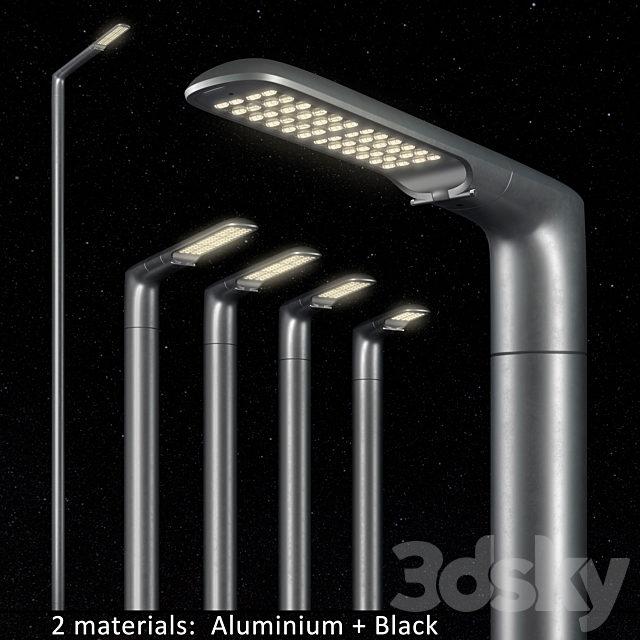 SNOP Streetlamps System Set-2 3DSMax File - thumbnail 2