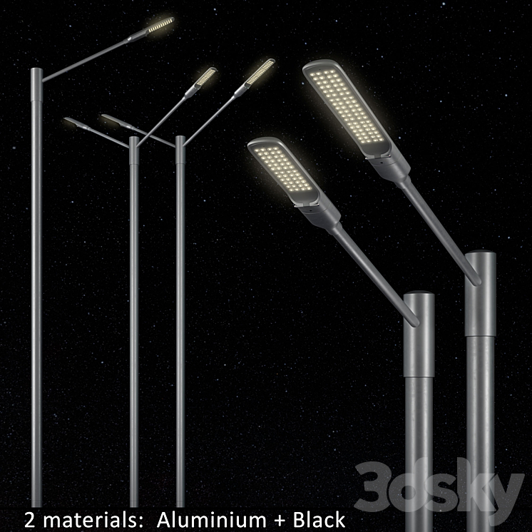 SNOP Streetlamps System Set-5 3DS Max - thumbnail 2