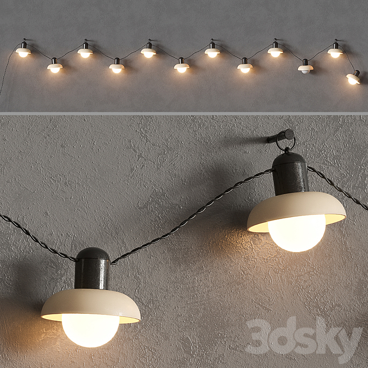 SOLVINDEN Ikea Garden garland 3DS Max Model - thumbnail 2