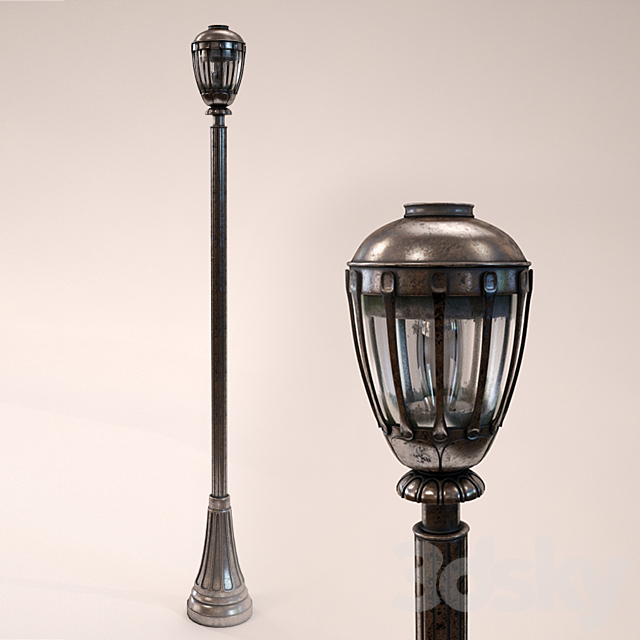 Street lamp 3ds Max - thumbnail 1