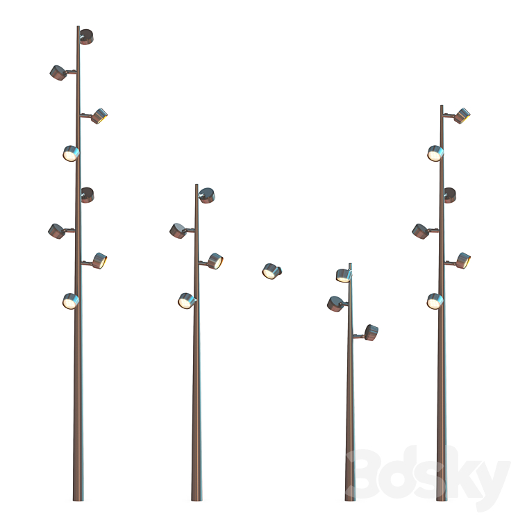 Street Lamp Kongo M 3DS Max - thumbnail 1