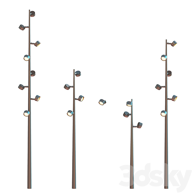 Street Lamp Kongo M 3DSMax File - thumbnail 1