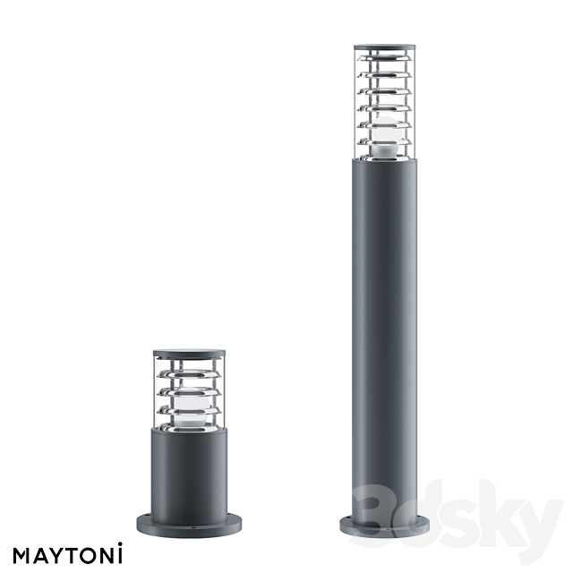 Street lamp (pole) O576FL-01B O576FL-01B1 O576FL-01GR O576FL-01GR1 3DS Max Model - thumbnail 3