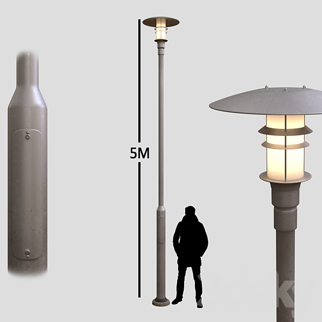 Street Light 01 3ds Max - thumbnail 1