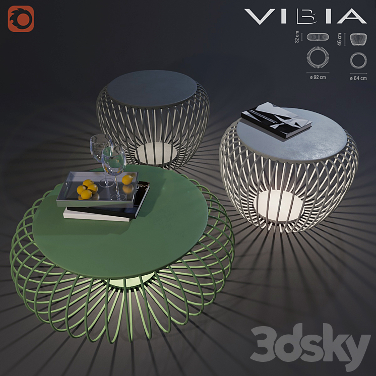 Street light VIBIA MERIDIANO 4710\/4715 3DS Max - thumbnail 1