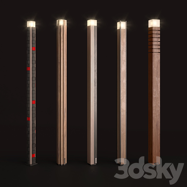 Street lights (Set-1) 3ds Max - thumbnail 2