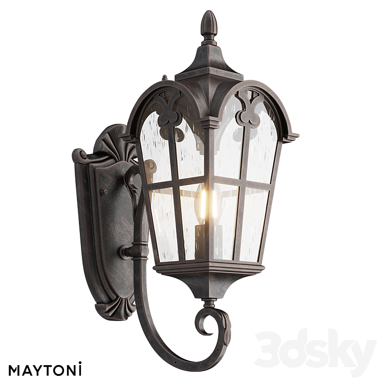 Wall lamp (sconce) O413WL-01BZ1 O413WL-01GB1 OM 3DS Max - thumbnail 2