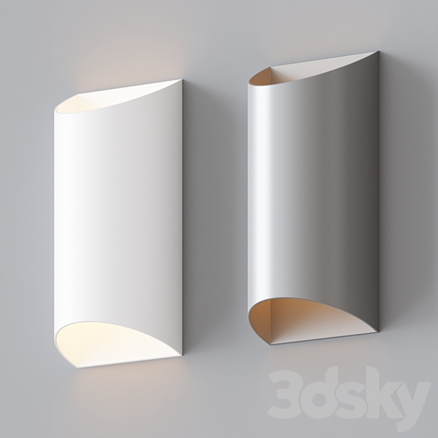 Wesley Two-Light LED Outdoor Wall Sconce by Kichler 3ds Max - thumbnail 2