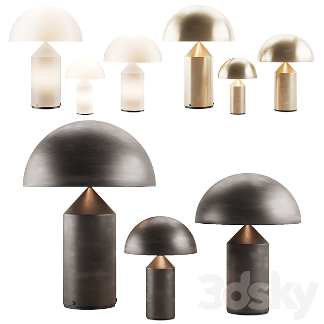 007 Oluce ATOLLO table lamp 00 3DSMax File - thumbnail 1