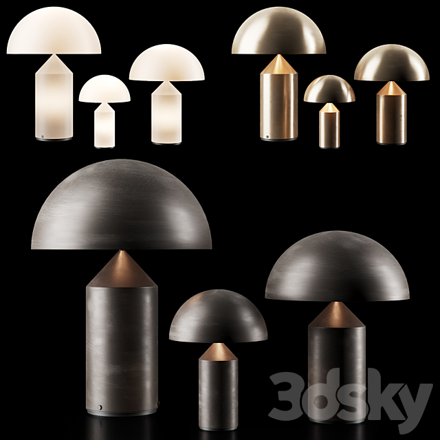 007 Oluce ATOLLO table lamp 00 3DSMax File - thumbnail 2