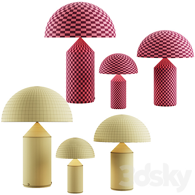 007 Oluce ATOLLO table lamp 00 3DSMax File - thumbnail 7