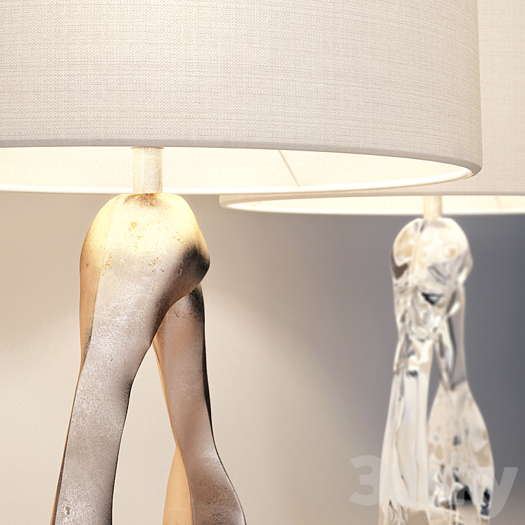 Aerin Cannes Table Lamp 3DS Max - thumbnail 2