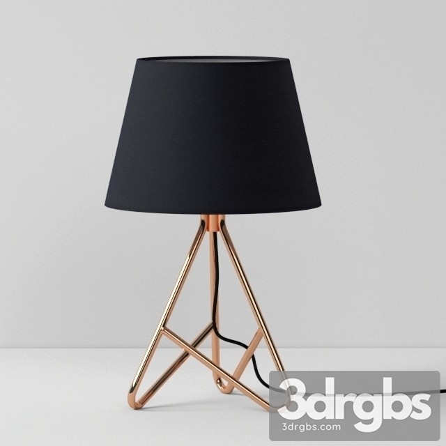 Albus Twisted Table Lamp 3dsmax Download - thumbnail 1